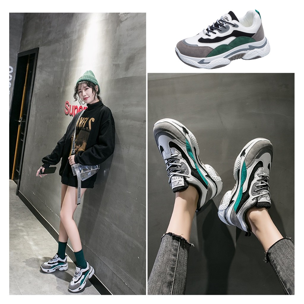 Retaily SHS021 Sepatu Sneakers Tali Kasual Wanita Ulzzang Korea Style Woman Casual Fashion Shoes