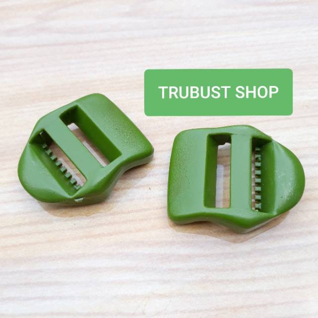 Ring ransel ring tangga hijau tni 2,5cm jual ecer per 1pc