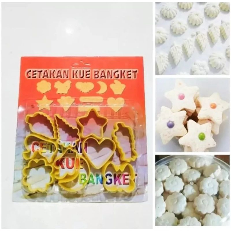 1 SET CETAKAN BISKUIT IMPORT ISI 10 BENTUK