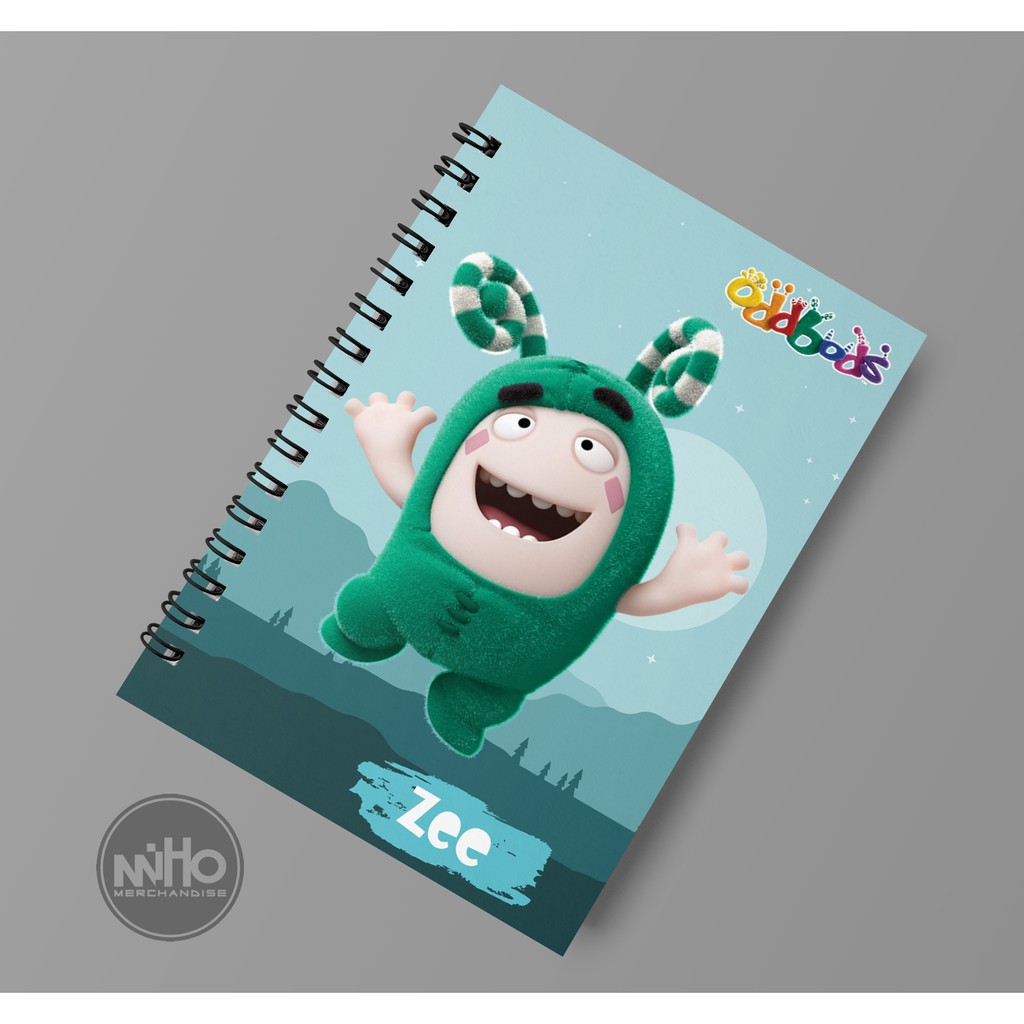 

Notebook oddbods zee / Hardcover / 60 lembar / Bergaris