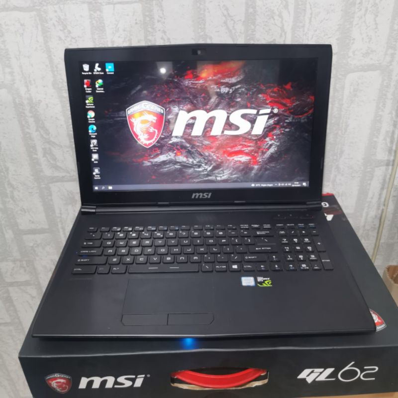 Laptop MSI Gaming GL62 7QE, Intel Core i7-7700HQ, DualVga: - Intel Hd Graphics 630, - Nvidia Geforce