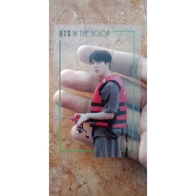 Photocard Jin BTS In The Soop season 1 Clear Card