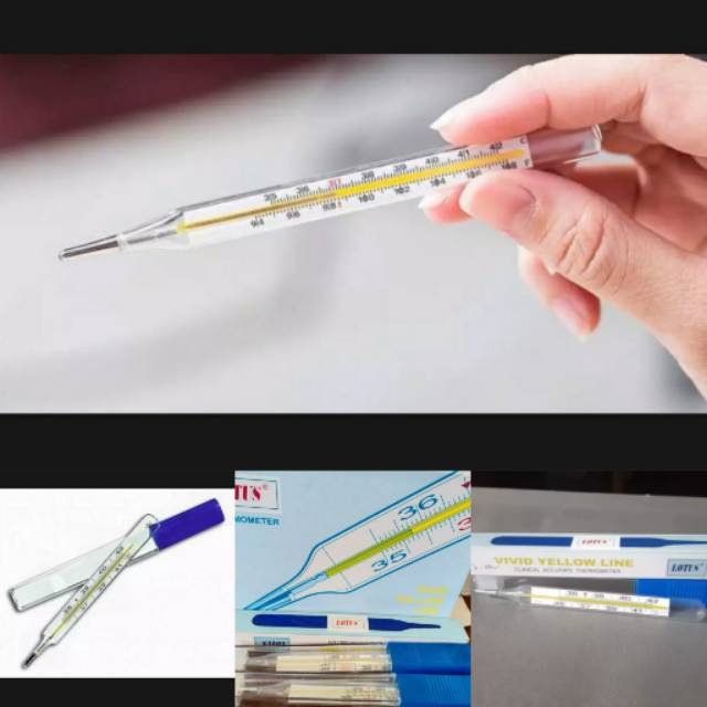 Thermometer Manual Suhu Badan, Termometer Lotus safety Manual Air Raksa