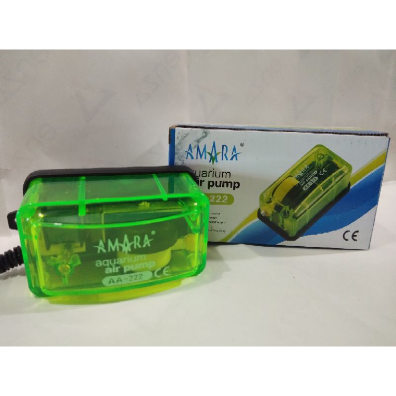 AMARA AQUARIUM AIR PUMP 1 LUBANG/AERATOR/MESIN AERATOR AQUARIUM
