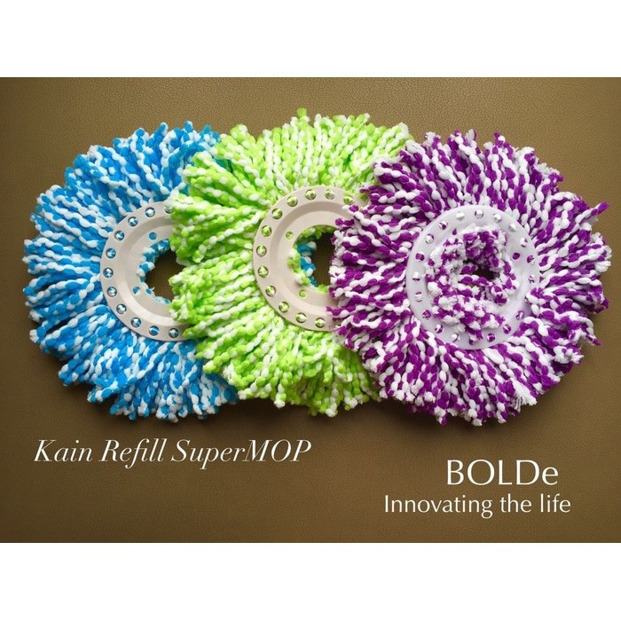 3 (Tiga) Pcs KAIN REFILL ALAT PEL SUPERMOP BOLDE | SUPER MOP