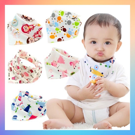 Baby Slabber CELEMEK MAKAN Celemek Air Liur SLABBER SEGITIGA Handuk Air Liur SLABBER BIB Tatak Iler