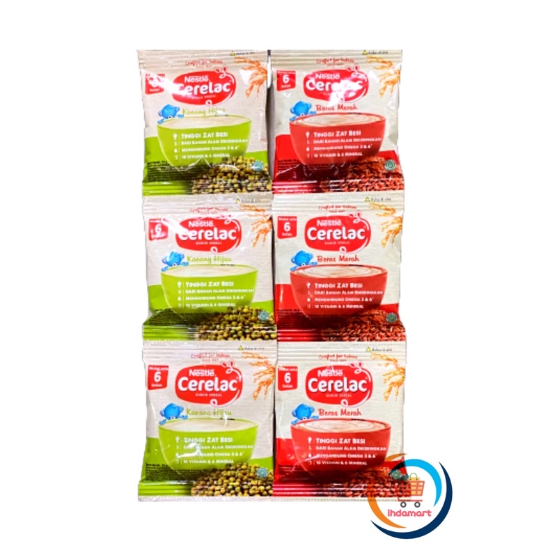 Nestle Cerelac Bubur Bayi Instant 20 gr 1 Renceng Isi 8 pcs