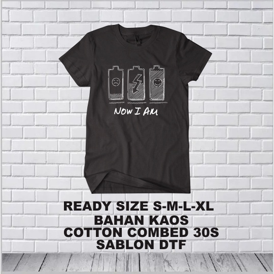 Kaos Katun Asli 30s Random Batteray V.2 Keren / ORIGINAL