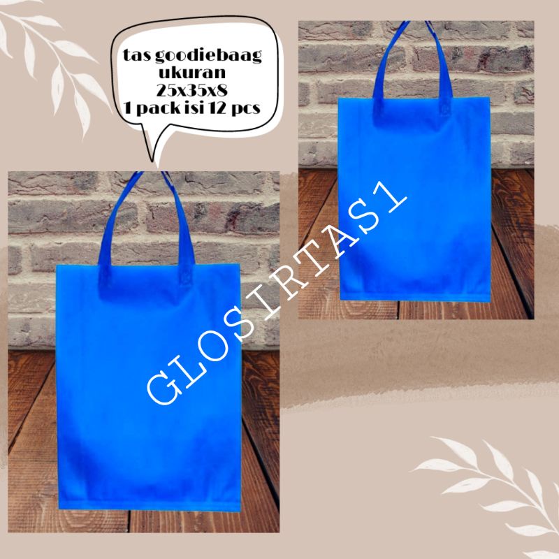 

tas spunbond 25x35x8 ,1 pack isi ( 12 pcs )gsm 70
