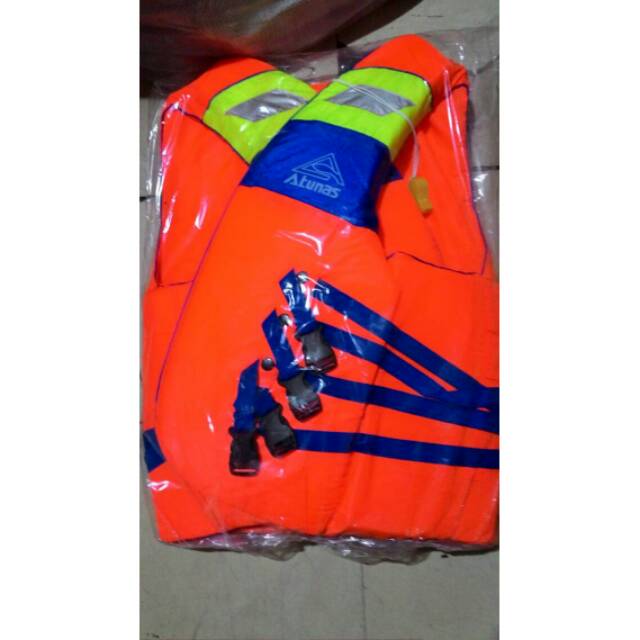 SIZE L - LIFE JACKET/ROMPI PELAMPUNG MERK ATUNAS UNTUK KESELAMATAN OLAHRAGA AIR-MURAH BANGET