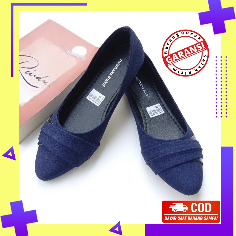 Sepatu Pesta Flatshoes Kerja Wanita Flet Shoes Perempuan Cewek Remaja Dewasa Trend Nssmd01