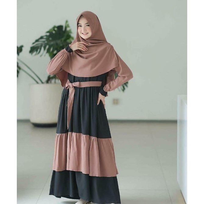 Arumi Set Syari/Gamis Syari/Gamis Muslim/Pakaian Muslim/Best Seller/Fashion Muslim Wanita/Terlaris//
