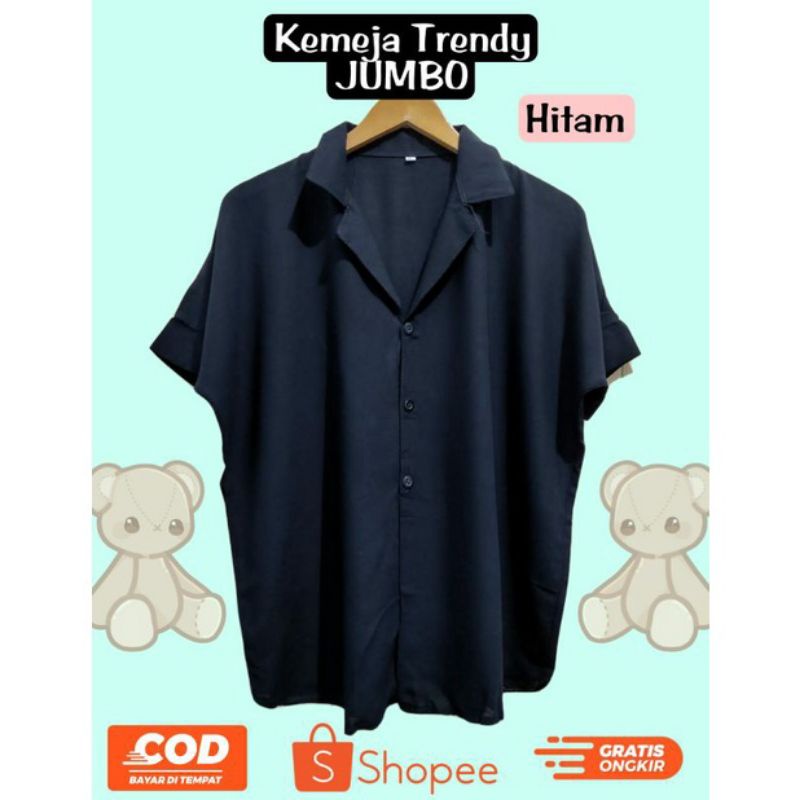 Kemeja Jumbo Rayon Ld Besar Outfit Kemeja Wanita Kemeja Crop Outfit Kemeja Wanita yang lagi trend Ou