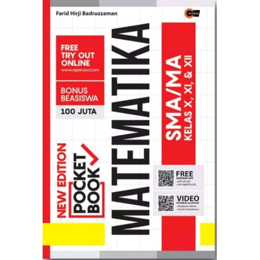 #NEW EDITION POCKET BOOK MATEMATIKA SMA/MA KELAS X, XI, & XII