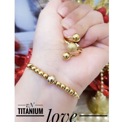 TiTanium set gelang dan cincin y9393