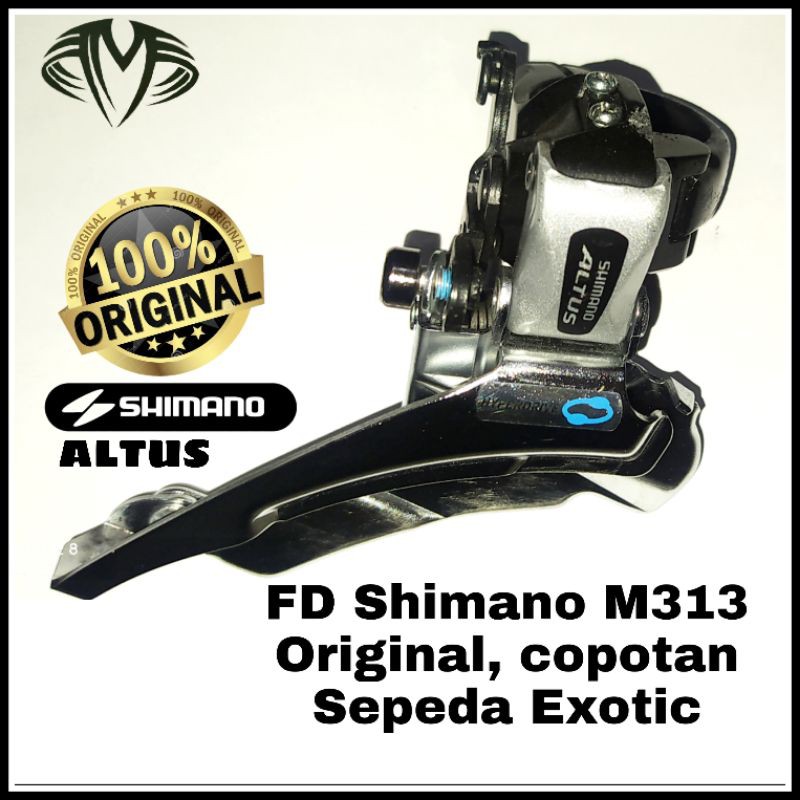 FD Shimano Altus Seri M313 Original, tarikan atas bawah