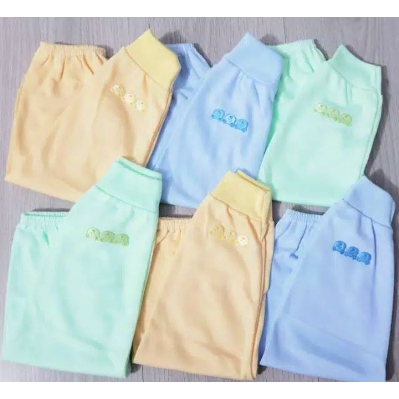 3pcs_ dolphin celana panjang bayi polos m.l.xl / celana dolphin panjang