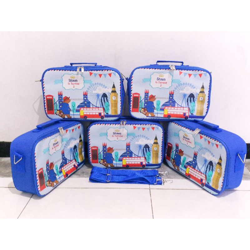 Tas mini koper gambar printing castem.free desain gambar plus foto