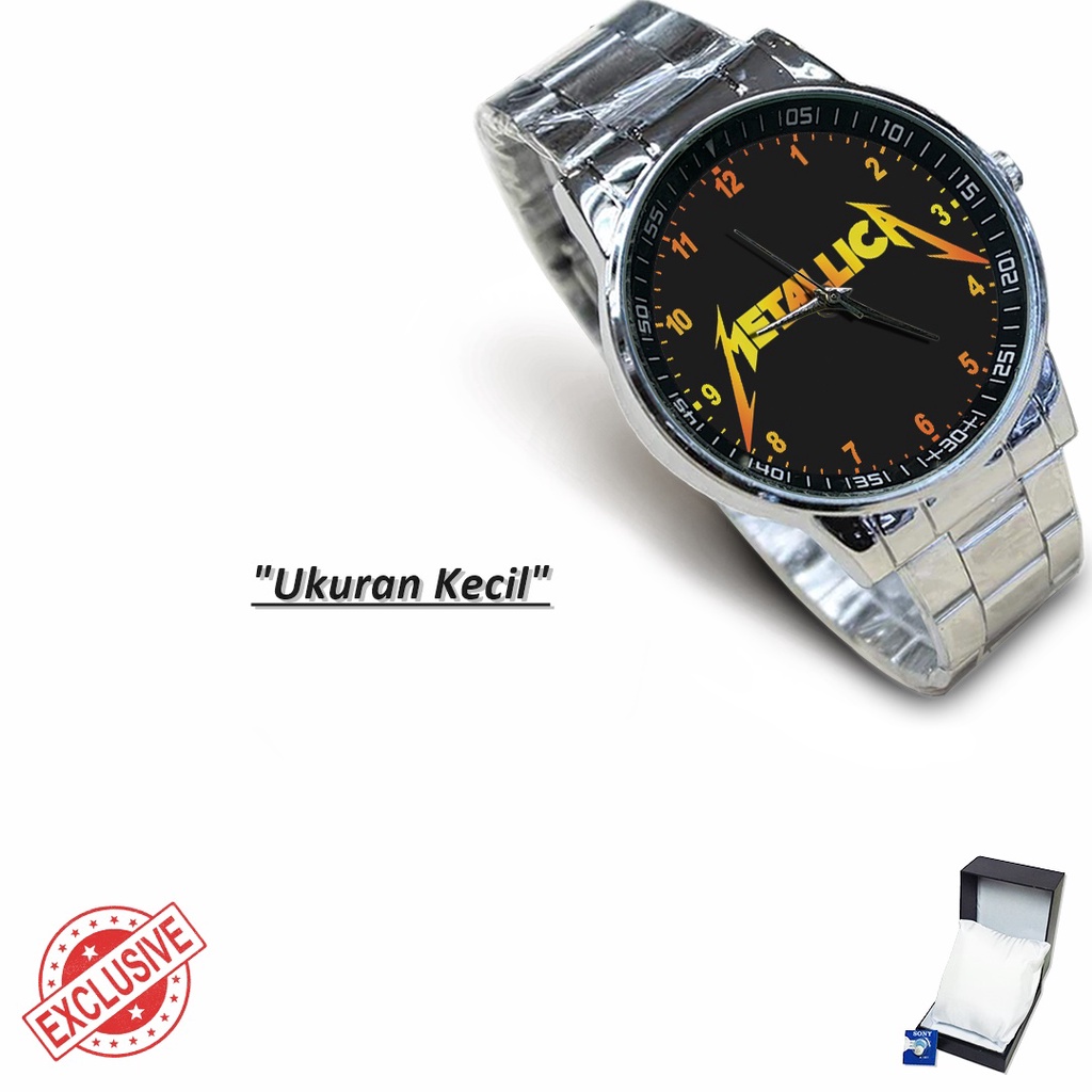 Jam Tangan Rantai Couple METALLICA MOTIF - 3 (Awesome)