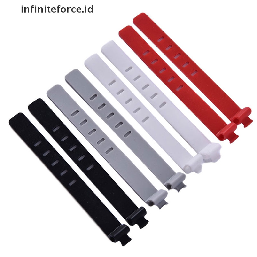 (infiniteforce.id) 2pcs Klip Organizer Kabel Data / Charger / Earphone Bahan Silikon