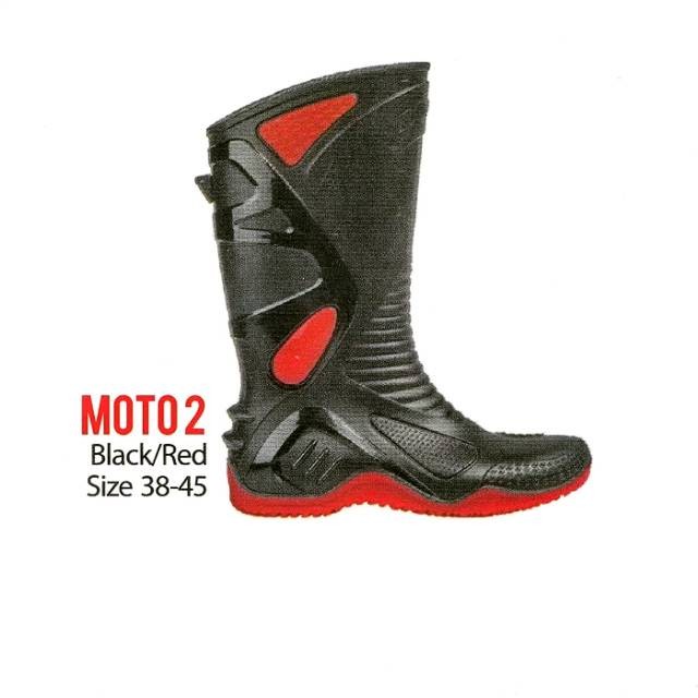 Safety Boot AP MOTO2 Hitam / ap boot moto 2 panjang