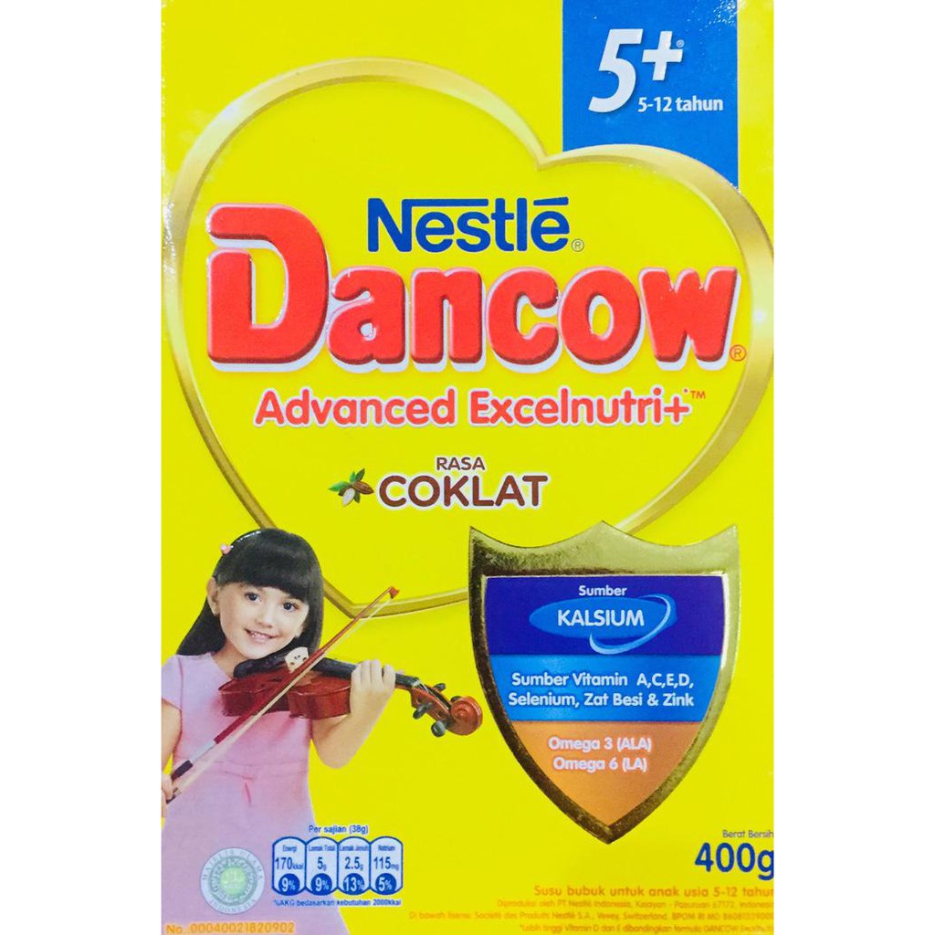 

Susu Dancow 5+ 400 Gram Rasa Coklat Untuk 5-12 Tahun