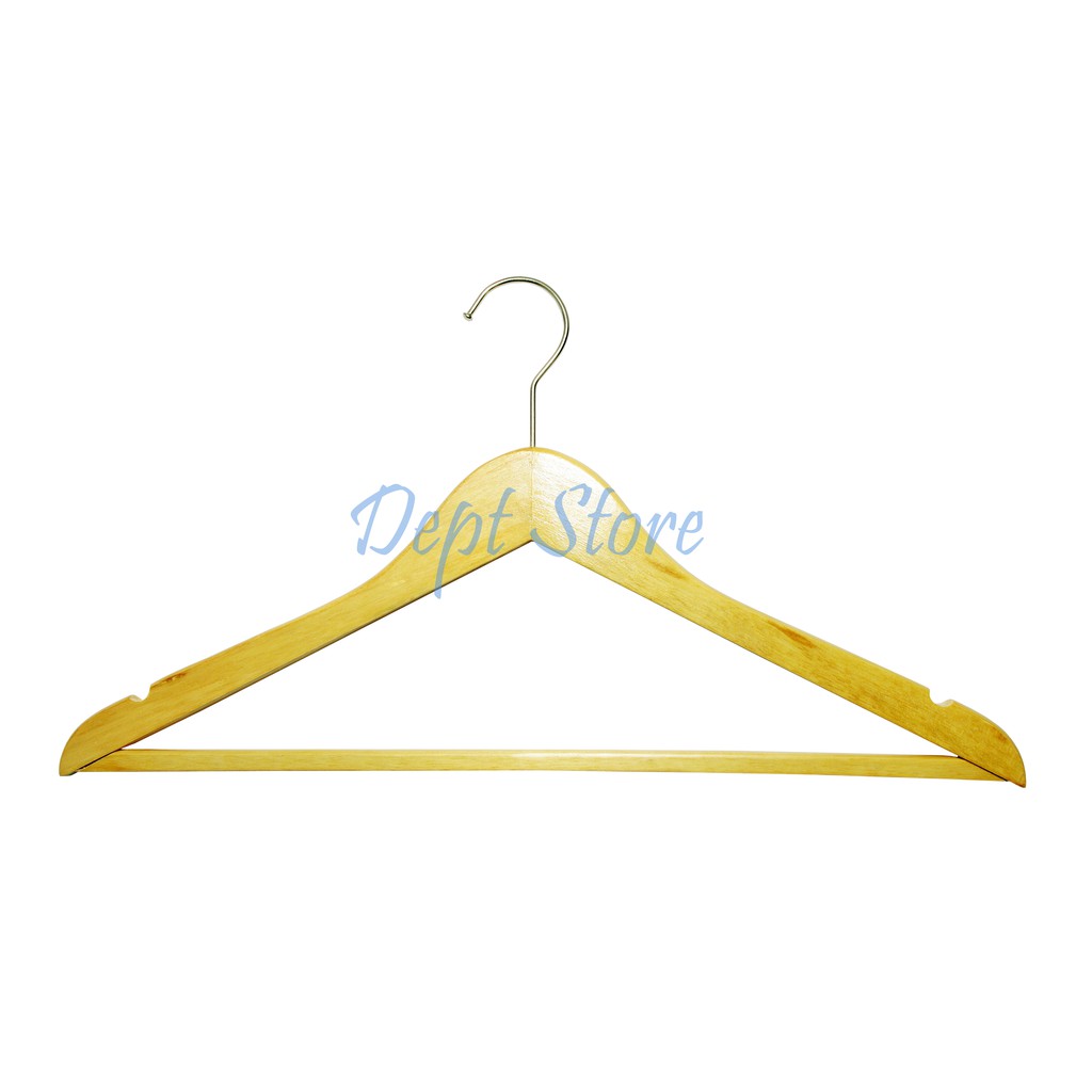 Hanger Kayu Palang Dewasa (Wood) warna Natural / Hanger Kayu