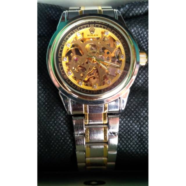 Jam tangan rolex automatis tanpa baterai