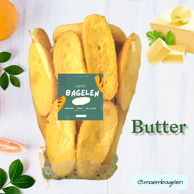 

Snack Cemilan Roti Kering Bagelen / Bagelan Rasa Butter 250gr - MAEM BAGELEN