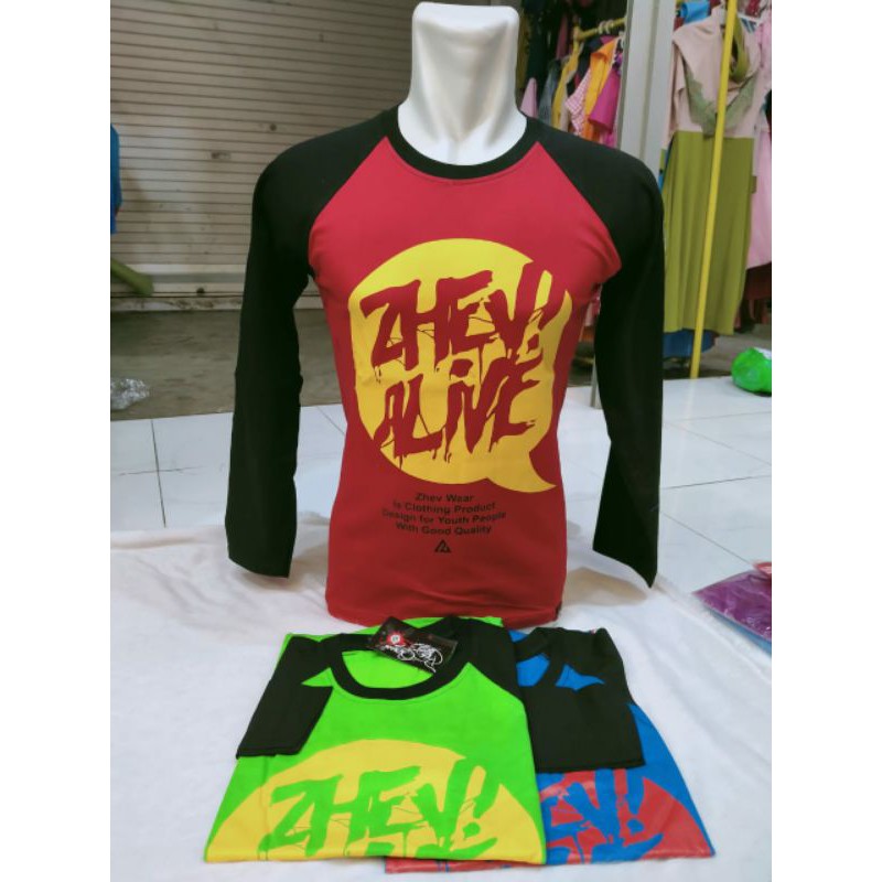 Kaos raglan kaos dua warna kaos kombinasi