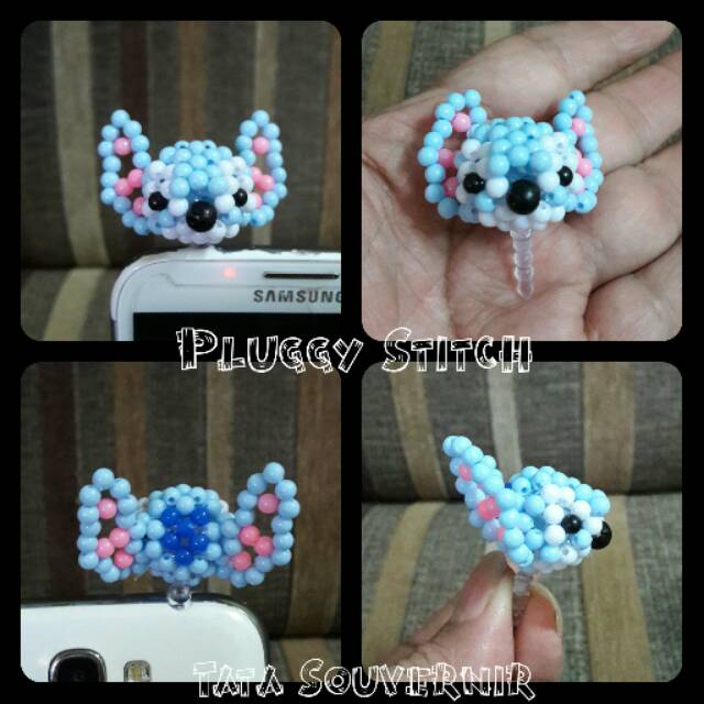 Pluggy / Earplug / Gantungan Hp Stitch