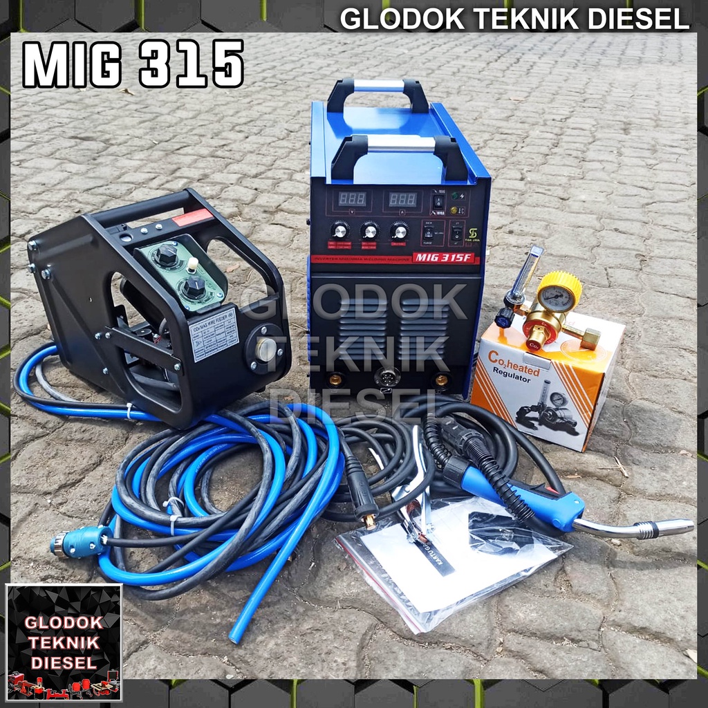 Mesin Las MIG315 MIG 315 CO2 + Wire Freeder TERBAIK 3 PHASE