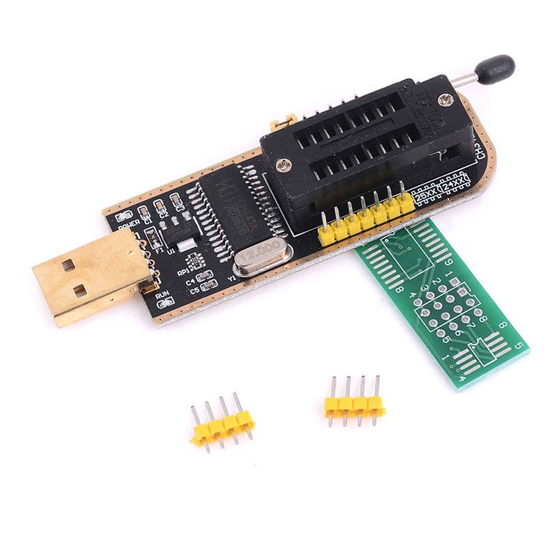 EEPROM BIOS Flasher USB Programmer CH341A + SOIC8 Clip + Adaptor 1.8V