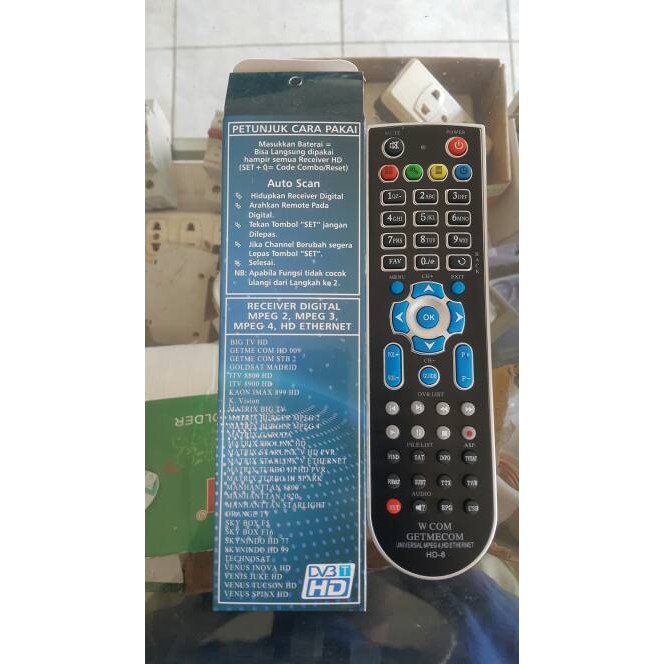 Remot Getmecom Wcom HD8 Multifungsi Set