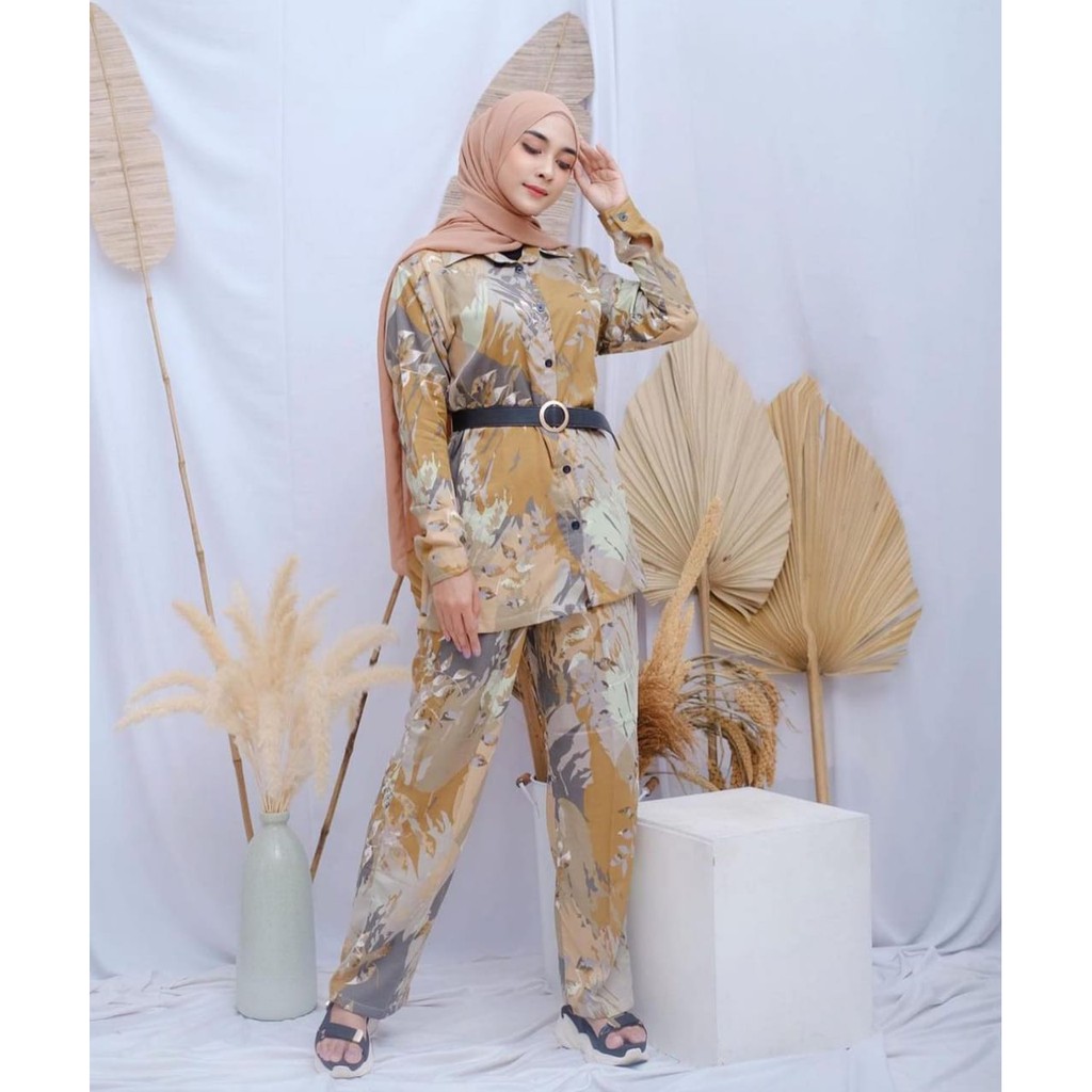 ONE SET RAYON ALANA / SETELAN WANITA ALANA