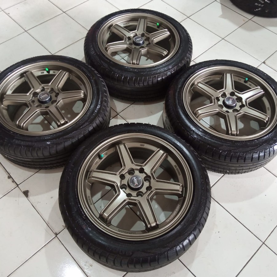 Velg Mobil Bekas Ring 16 MINAS R16 Lebar 7 Lubang 4 BAN PHI 195 50 R16