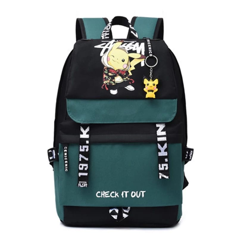 Tas Ransel Perempuan Tas Ransel Anak Tas Ransel Sekolah Tas Pokemon PikacuStars Backpack Multifungsi