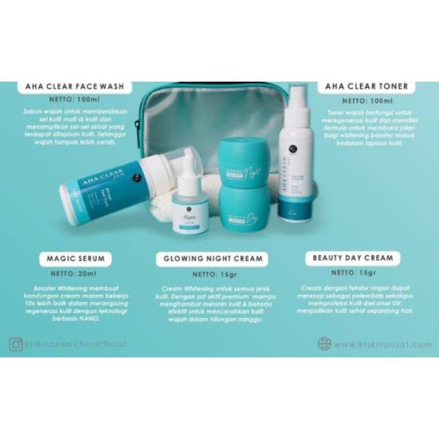 KFSKIN ORIGINAL PAKET GLOWING TOSCA ISI 5pcs