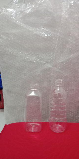 Botol Plastik Kale Kotak 500 Ml (d) / Botol Jus / Botol Air /pet/murah
