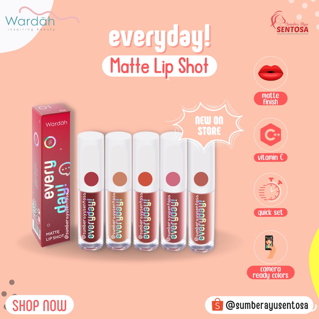 WARDAH EVERYDAY MATTE LIP SHOT 1,8 GR