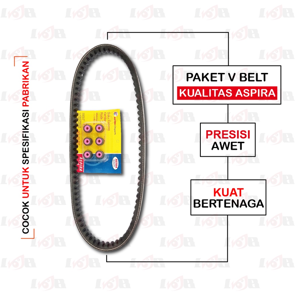 ASPIRA Paket Vbelt Roller Mio Lama Soul Fino Nouvo Vanbelt Cvt Motor Matic Yamaha