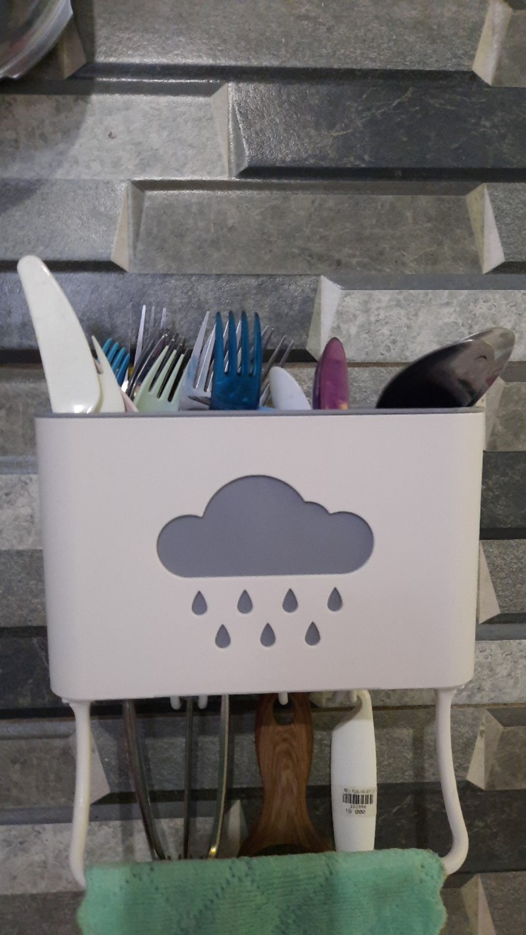 Rak Serbaguna Tempat Alat Dapur Masak Sendok Garpu Kitchen Kamar Mandi 2in1 Bathroom Rack Toilet New