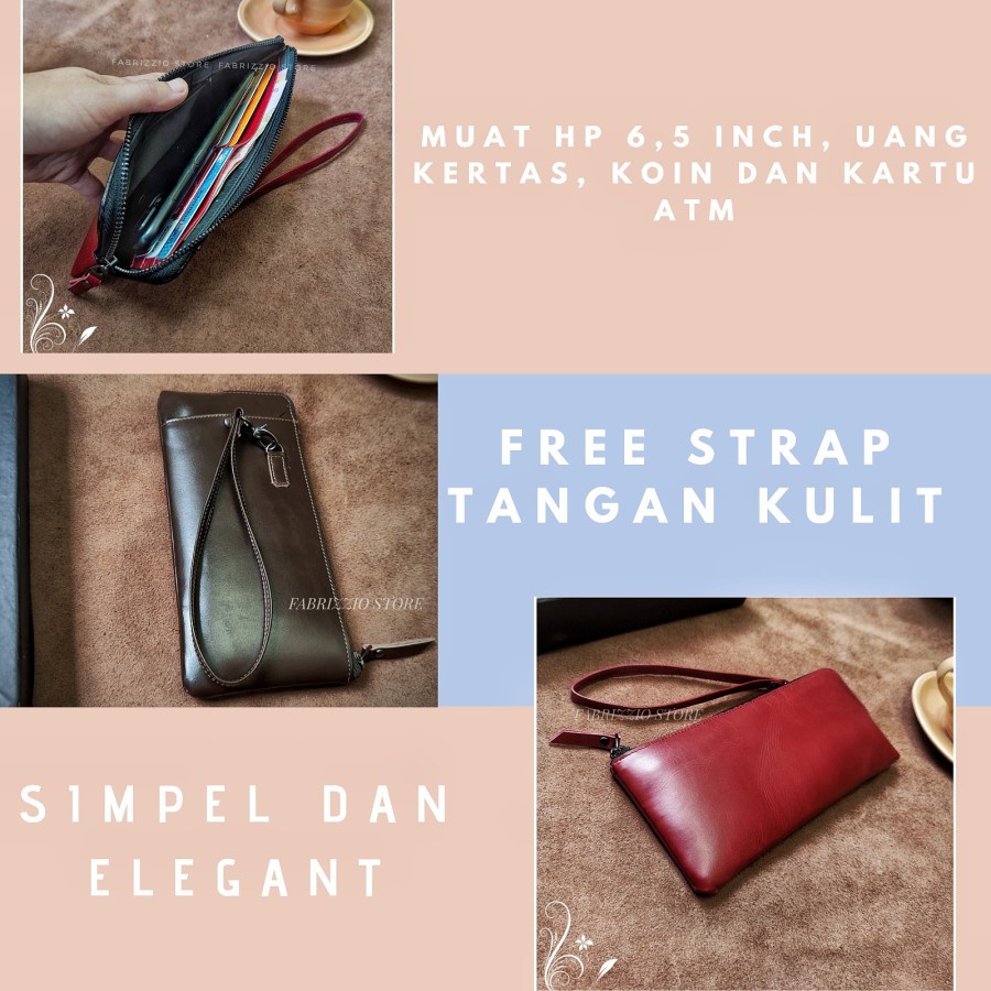 dompet wanita kulit sapi asli