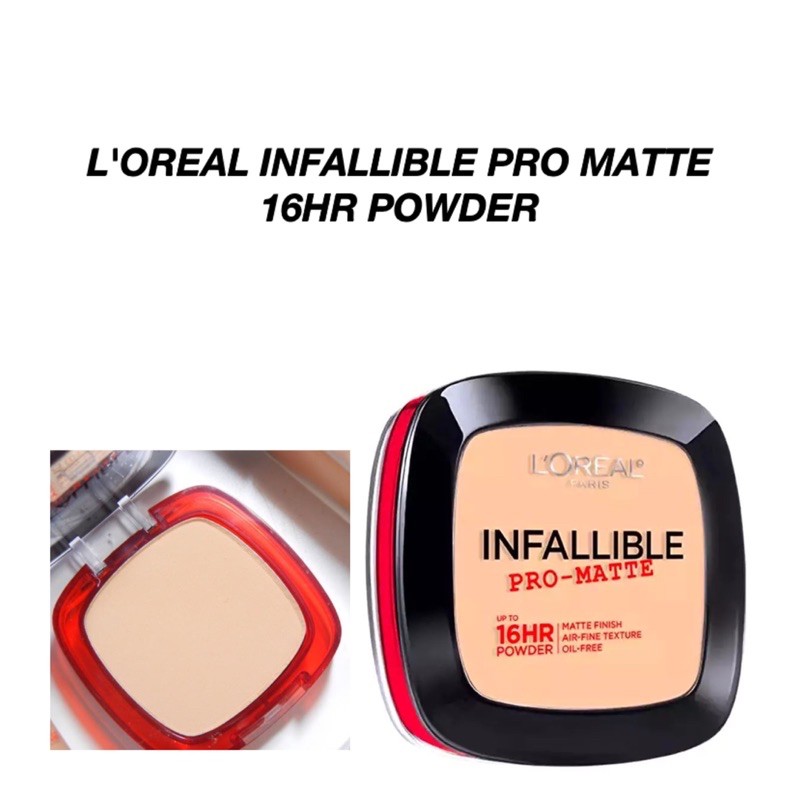 L'OREAL INFALLIBLE PRO MATTE POWDER 9gr - LOREAL BEDAK PADAT COMPACT POWDER ORIGINAL