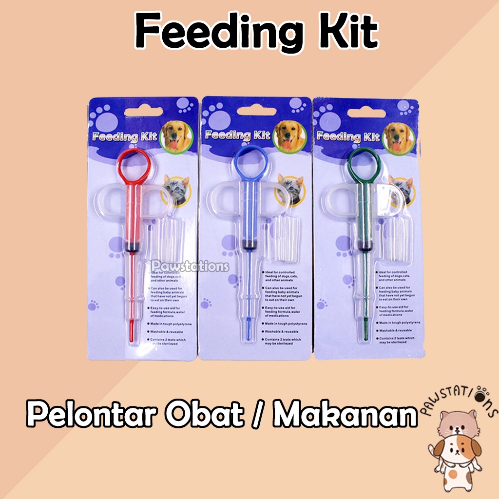 Feeding Kit / Pelontar Obat Pelontar Makanan untuk Kucing / Anjing / Kelinci