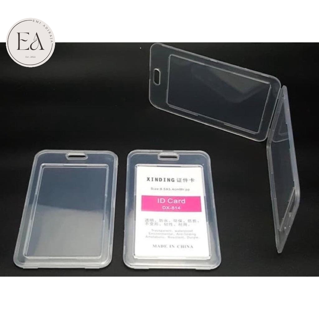

Frame / Casing ID Card / Name Tag holder BOX TUTUP PLASTIK Transparan