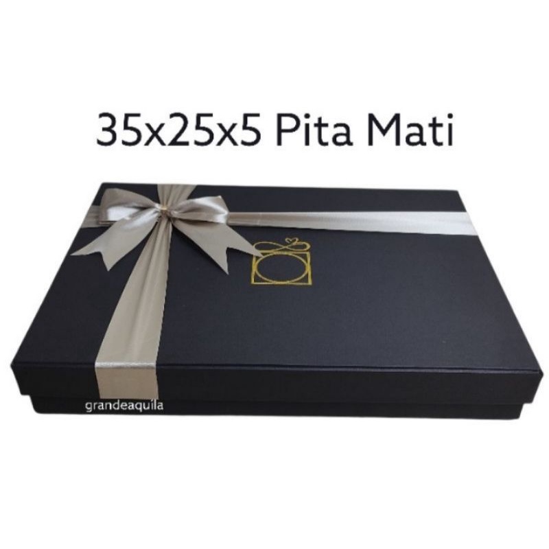 kotak kado hitam gift box hampers