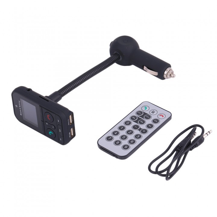 640C Multifunctional Automatic Car Music Talking Car Kit FM Transmitter LCD