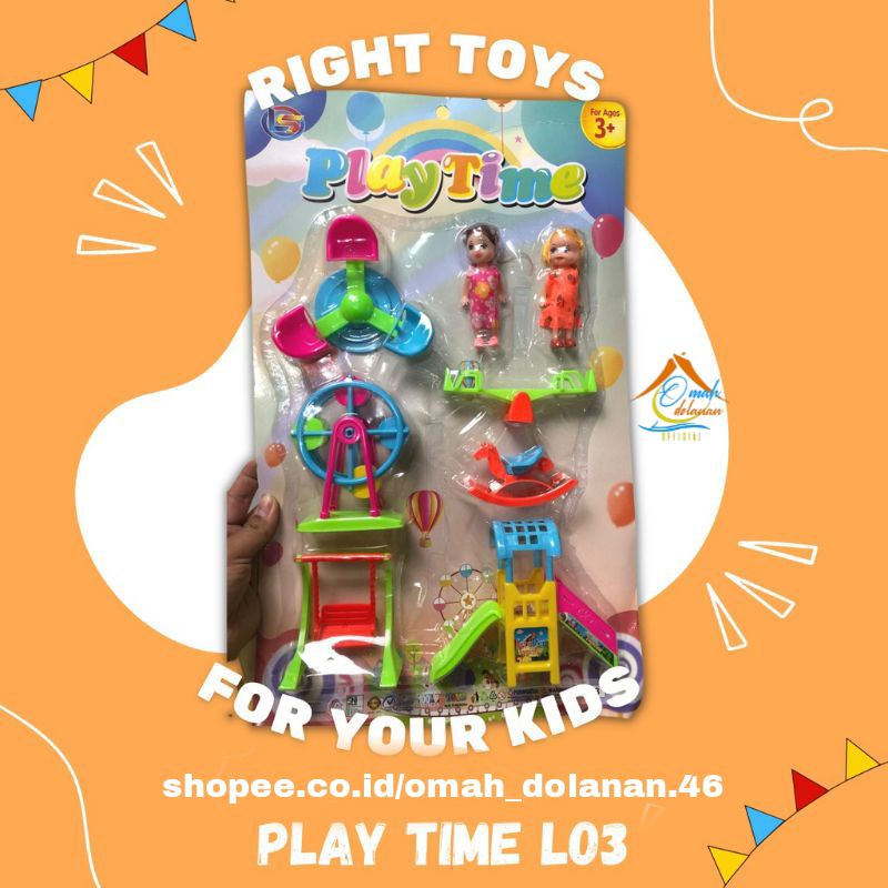 PLAY TIME_MAINAN ANAK PLAYGROUND LENGKAP/MAINAN TAMAN BERMAIN ANAK MURAH LO3
