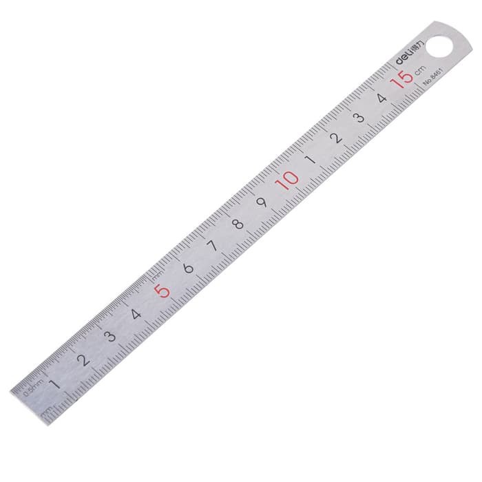 

PENGGARIS BESI STAINLESS RULER 15 CM BAGUS 8461 ANTI KARAT TEBAL MISTAR ANAK SEKOLAH
